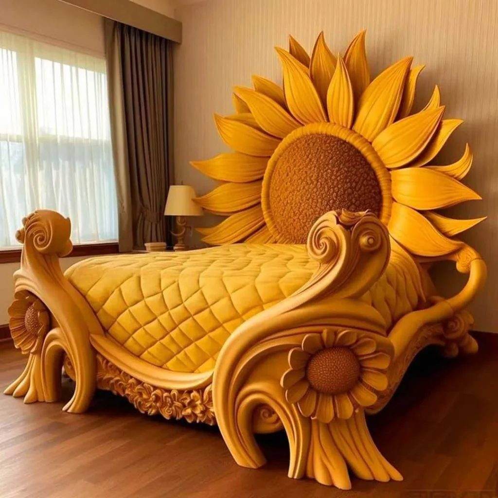 تختی با طراحی مدرن آفتابگردان