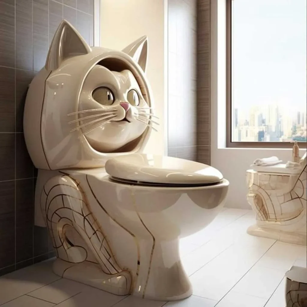 توالت با طرح حیوانات زیبا