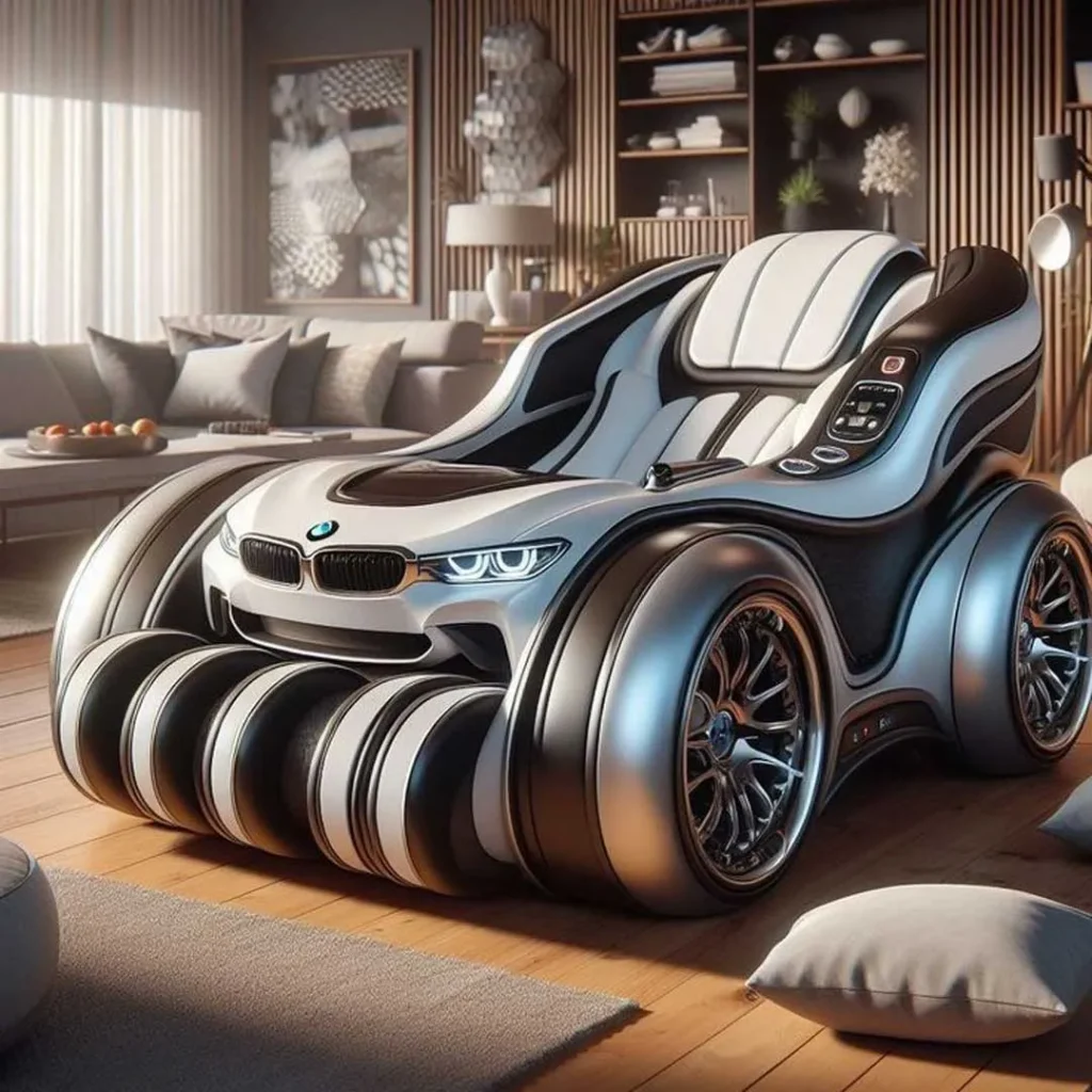 صندلی ماساژور با طراحی زیبای ماشین