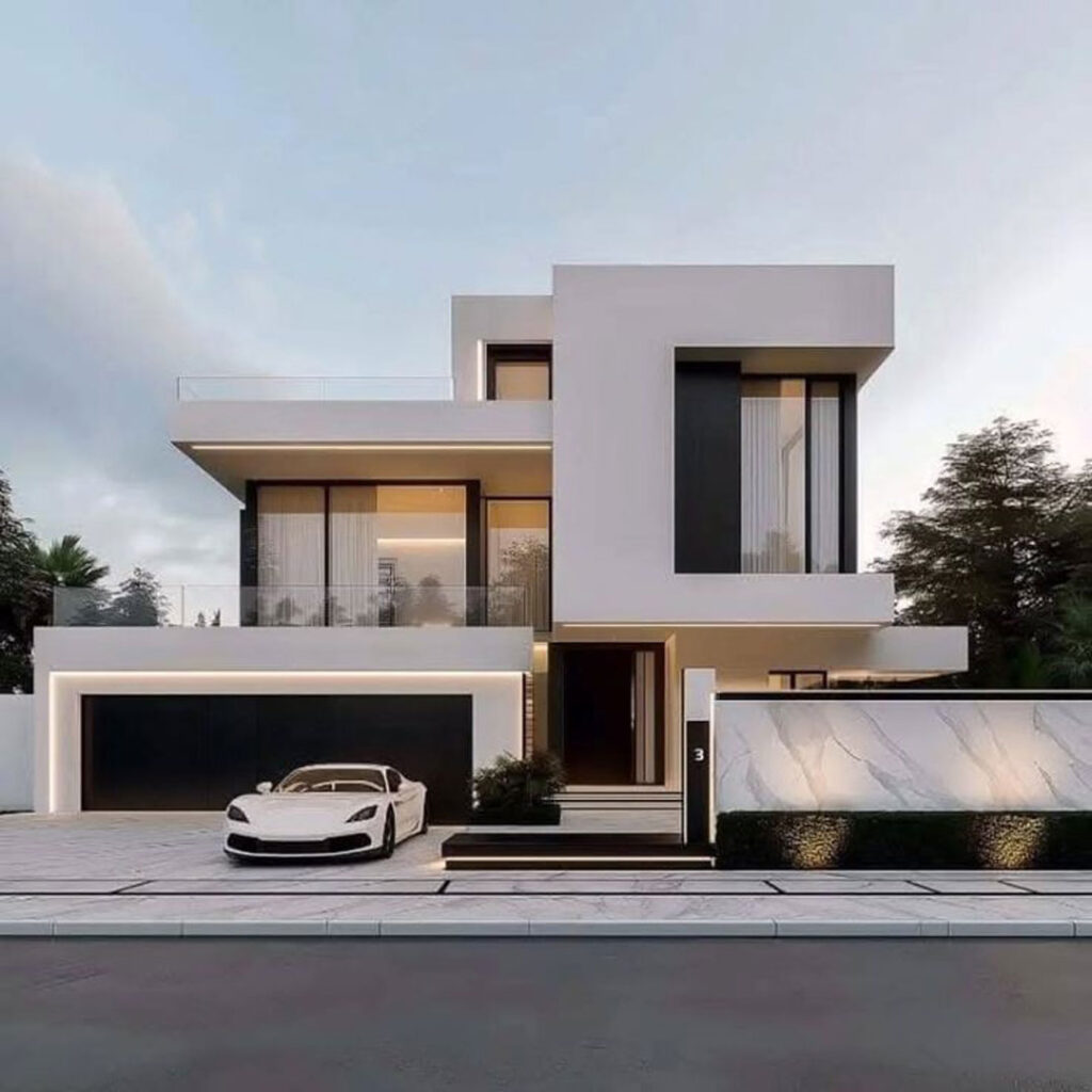 نمای بیرونی ویلای زیبا