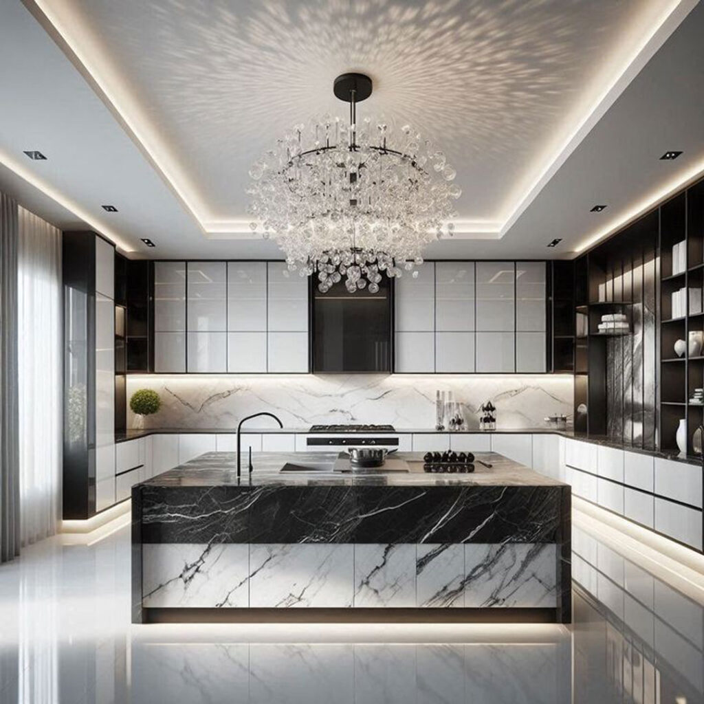 طراحی آشپزخانه تزئینی