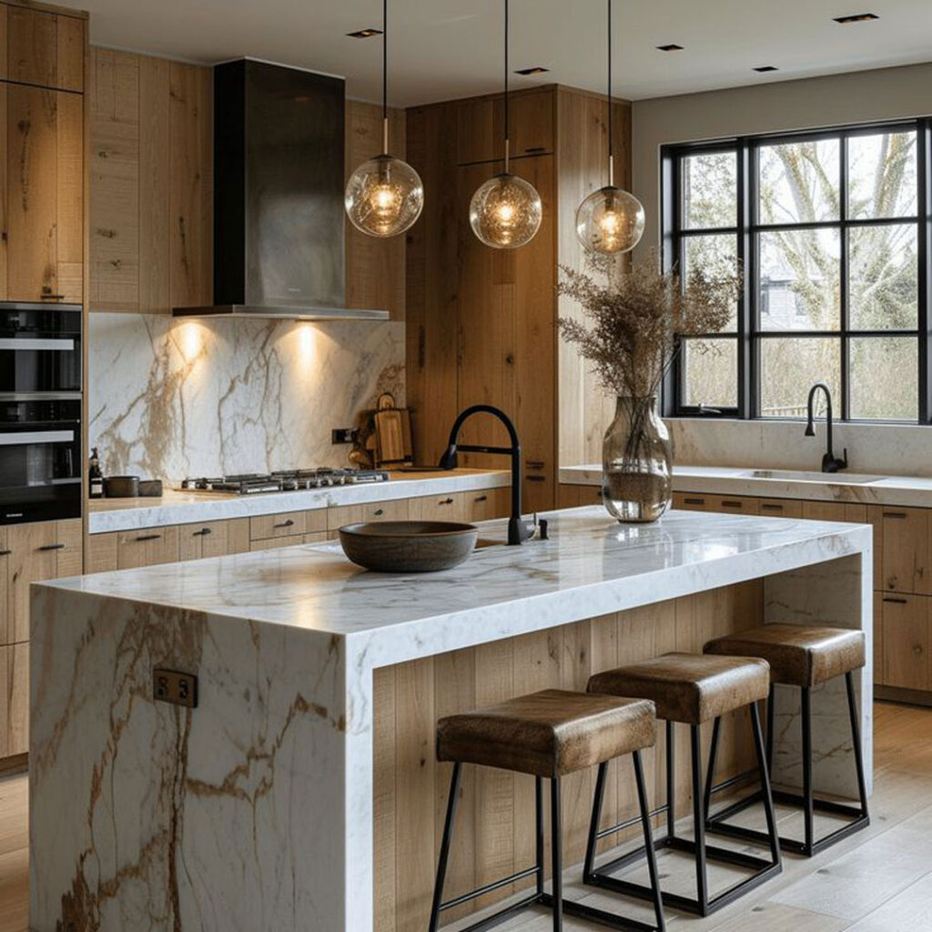 کابینت آشپزخانه با طراحی فانتزی